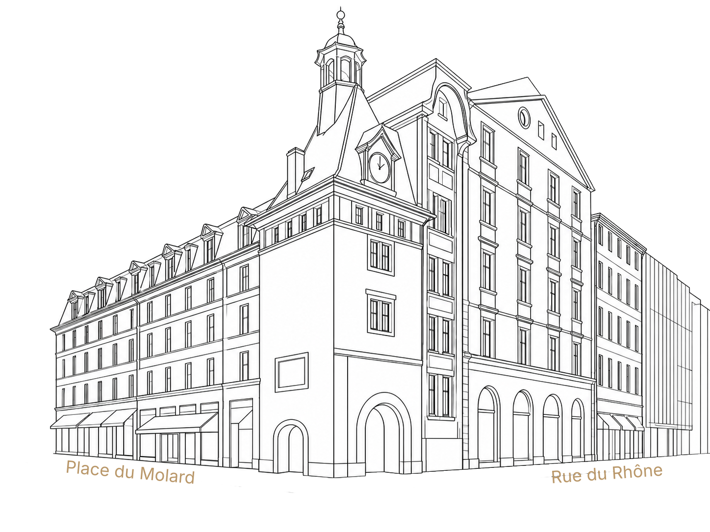 Schéma du bâtiment Grand Passage